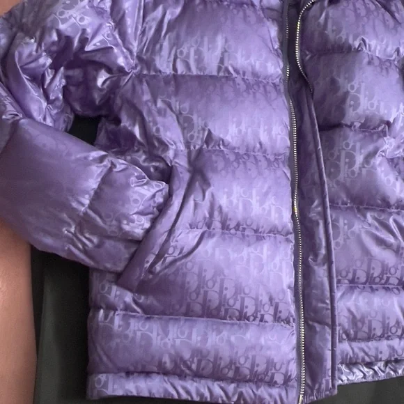 Dior Oblique Purple Puffer Jacket - Picture 8 of 10